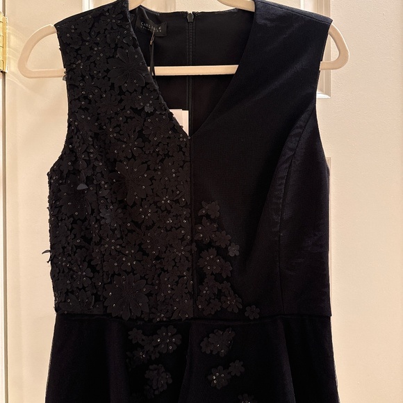 Crepe top with lace and sequins - Picture 1 of 4